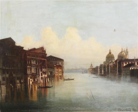 C. Blanchard (19th C.) Views of Venice and Florence, 21 x 26in.